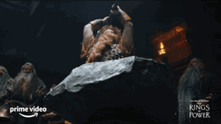 Rings Of Power Prince Durin Chop GIF