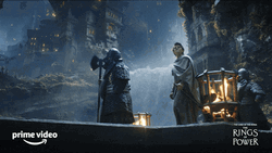 Rings Of Power Village Walk GIF