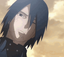 Rinnegan Sasuke Injured Eye GIF