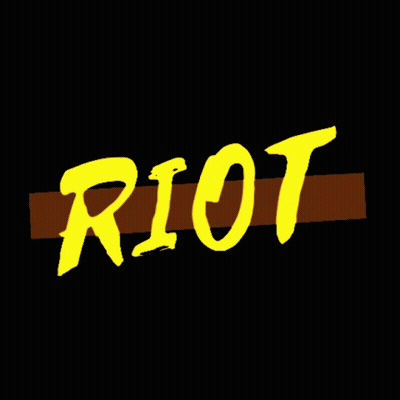 Riot In Yellow On Black GIF