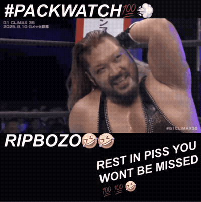 Rip Bozo Rest In Piss #Packwatch 100 GIF