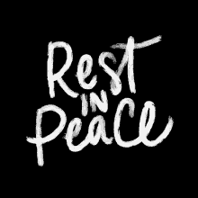 Rip Rest In Peace Chalk Word Art Aesthetic GIF