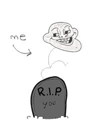 Rip Rest In Peace You Troll Face Meme GIF