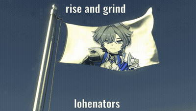 Rise And Grind Lohenators Flag With Boy GIF