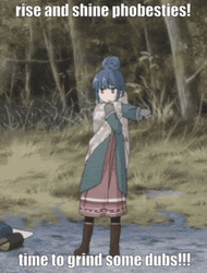 Rise And Shine Rin Shima Stretching GIF