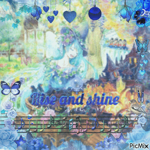 Rise And Shine Sun Girl Poster GIF
