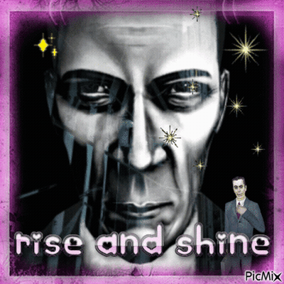 Rise And Shine Text GIF