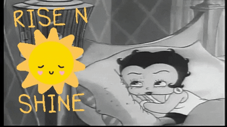 Rise And Shine Vintage Betty Boop GIF