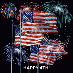 Rising Happy 4Th American Flag GIF