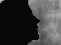 Rita Hayworth Orson Welles Silhouette Kiss GIF