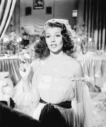 Rita Hayworth Smoking Gilda Mundson GIF