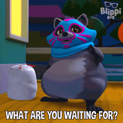 Rita The Raccoon What Are You Waiting For GIF