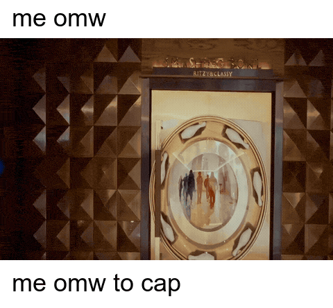 Ritzy & Classy Is Written On The Glass Door GIF