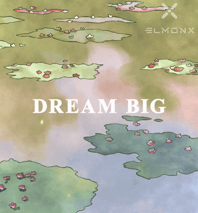 River Drawing Saying Dream Big GIF