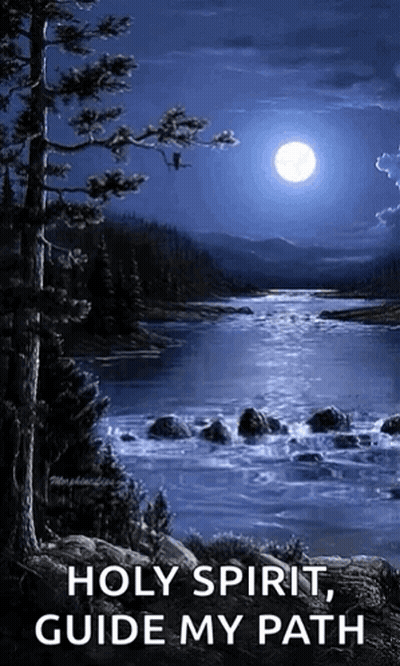 River Painting Holy Spirit Guide My Path GIF