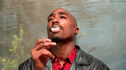River Sad 2Pac Shakur Smoking GIF