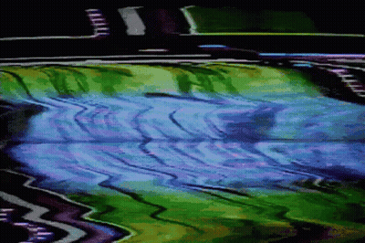 River With Purple And Green Background GIF