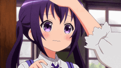 Rize Tedeza Purple Hair Anime GIF