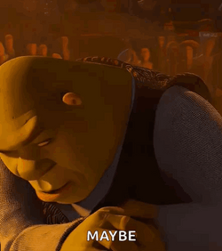 Rizz Meme Face Shrek Maybe GIF