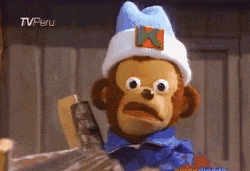 Rizz Puppet Monkey Shocked Face GIF