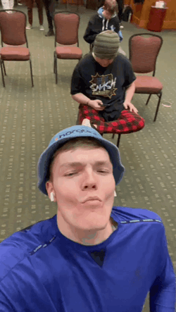 Rizzler Alex Chief Vlogger Shushing GIF
