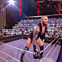 Rko Outta Nowhere Muscle Flex GIF