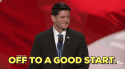 Rnc Politician Paul Ryan Good Start GIF