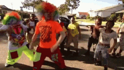 Road Dancing Clown Show GIF