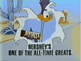 Road Runner Eating Hersheys Chocolate GIF