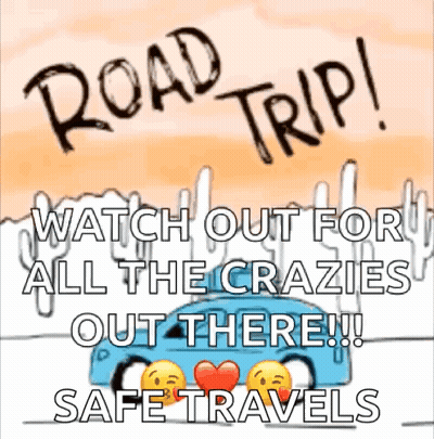 Road Trip Watch Out For Crazies GIF