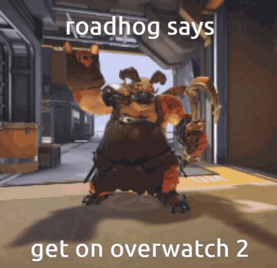 Roadhog Says Get On Overwatch 2 GIF