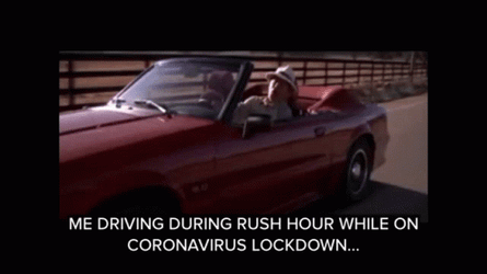 Roadhouse Man Driving During Rush Hour GIF