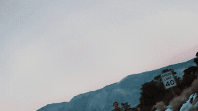 Roadside Speed Limit Sign GIF