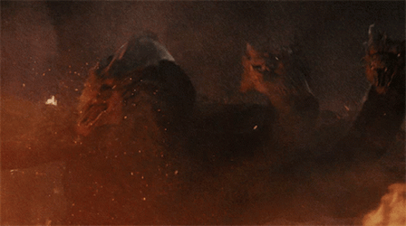 Roaring King Ghidorah GIF
