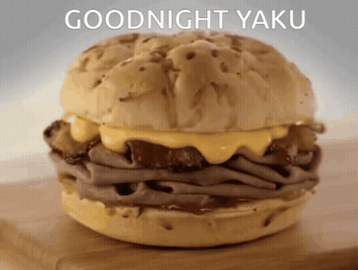 Roast Beef Sandwich Goodnight Yaku GIF