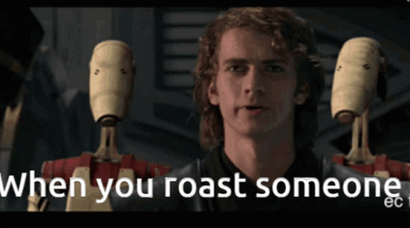 Roasted Anakin Skywalker Star Wars Meme GIF