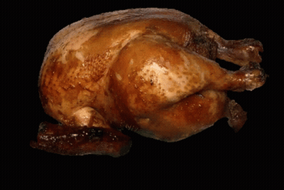 Roasted Chicken With Green Border GIF