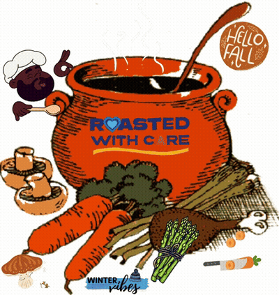 Roasted With Care Pot Of Vegetables GIF