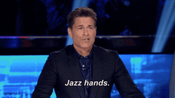 Rob Lowe Jazz Hands Wiggle GIF