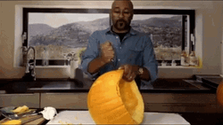  Robert Blackmon Stabbing A Pumpkin GIF