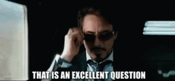Robert Downey An Excellent Question GIF