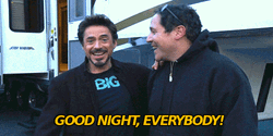 Robert Downey Jr Good Night GIF