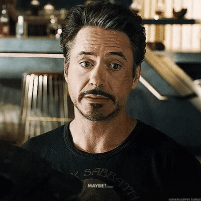Robert Downey Jr. Is Wearing A Black Sabbath T-Shirt . GIF