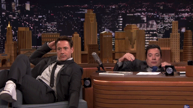 Robert Downey Jr Jimmy Fallon  GIF