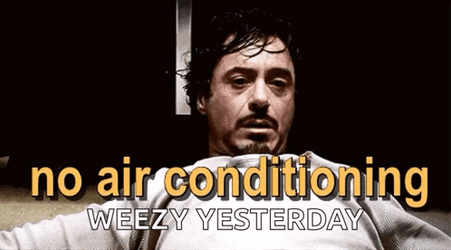 Robert Downey Jr No Air Conditioning Weezy Yesterday GIF