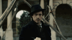 Robert Downey Jr. Sherlock Analyzing Situation GIF