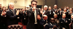Robert Downey Jr Smiling Blowing Kisses GIF