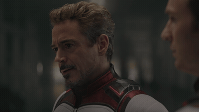 Robert Downey Jr. Talking To Another Man In Dark Room GIF