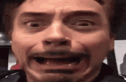 Robert Downey Junior Screaming Meme GIF
