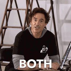 Robert Downey Saying Both GIF